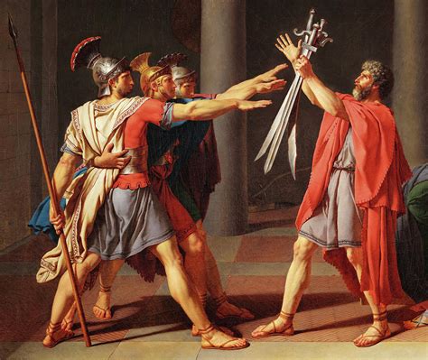 What did David's Painting 'The Oath of the Horatii' Convey? An Insight into its Visual Narratives