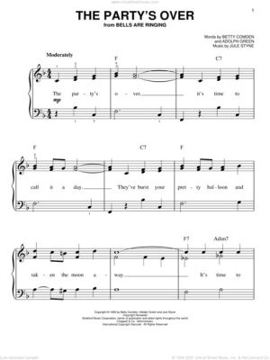 when the party's over piano sheet music: The Symphony of Emotions